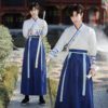 俠侶武俠服 | 紅藍情侶裝 - 中國風改良漢服