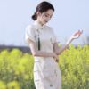 蕾絲短袖旗袍 | 小清新款 - 改良女裝古典旗袍：圖片 4