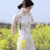 蕾絲短袖旗袍 | 小清新款 - 改良女裝古典旗袍：圖片 5